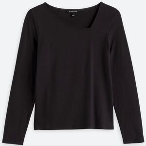 41 Hawthorn Nelly Luxe Jersey Asymmetrical Neck Knit Top- S